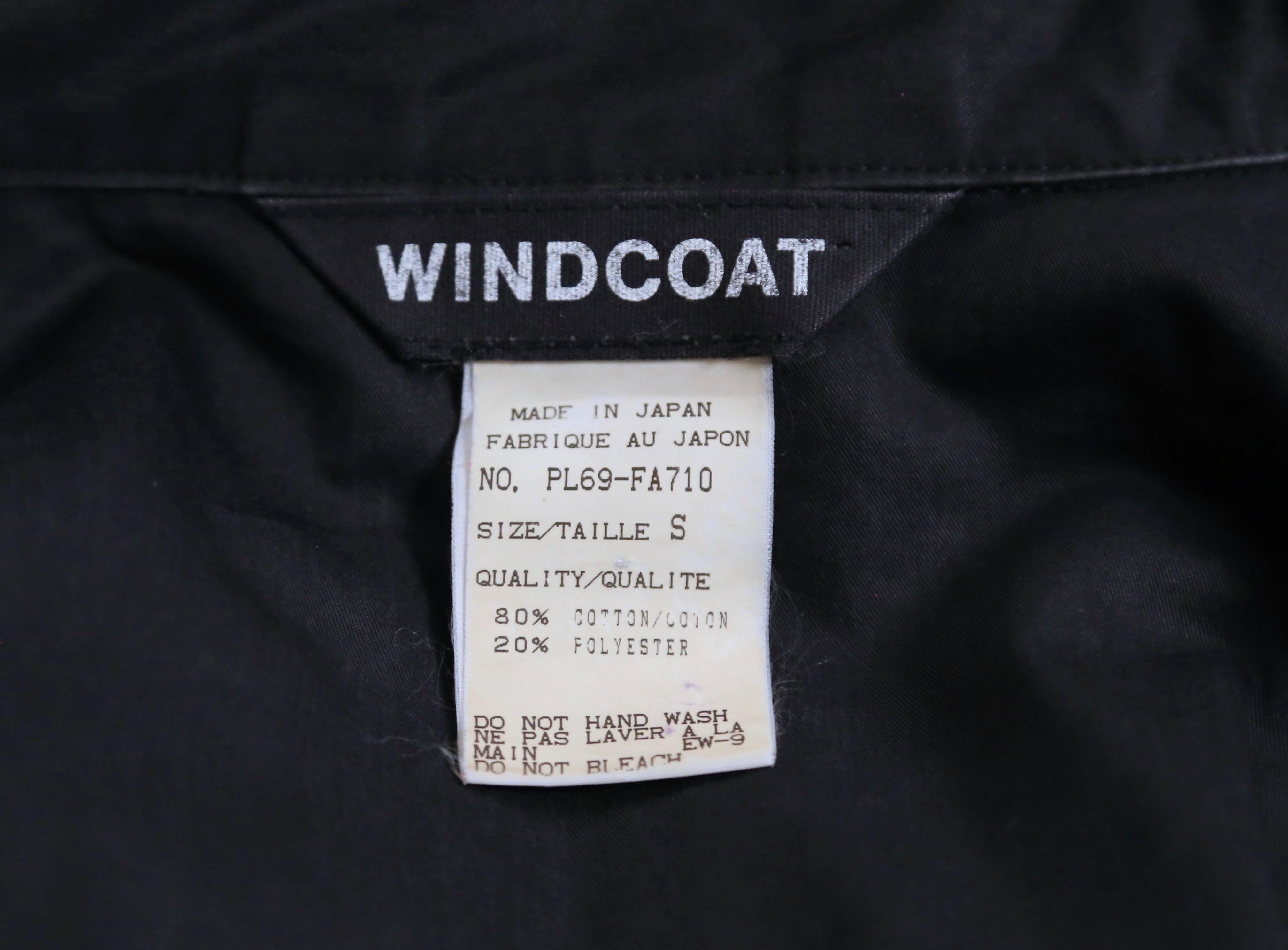 1980's ISSEY MIYAKE slate grey hooded windcoat 1