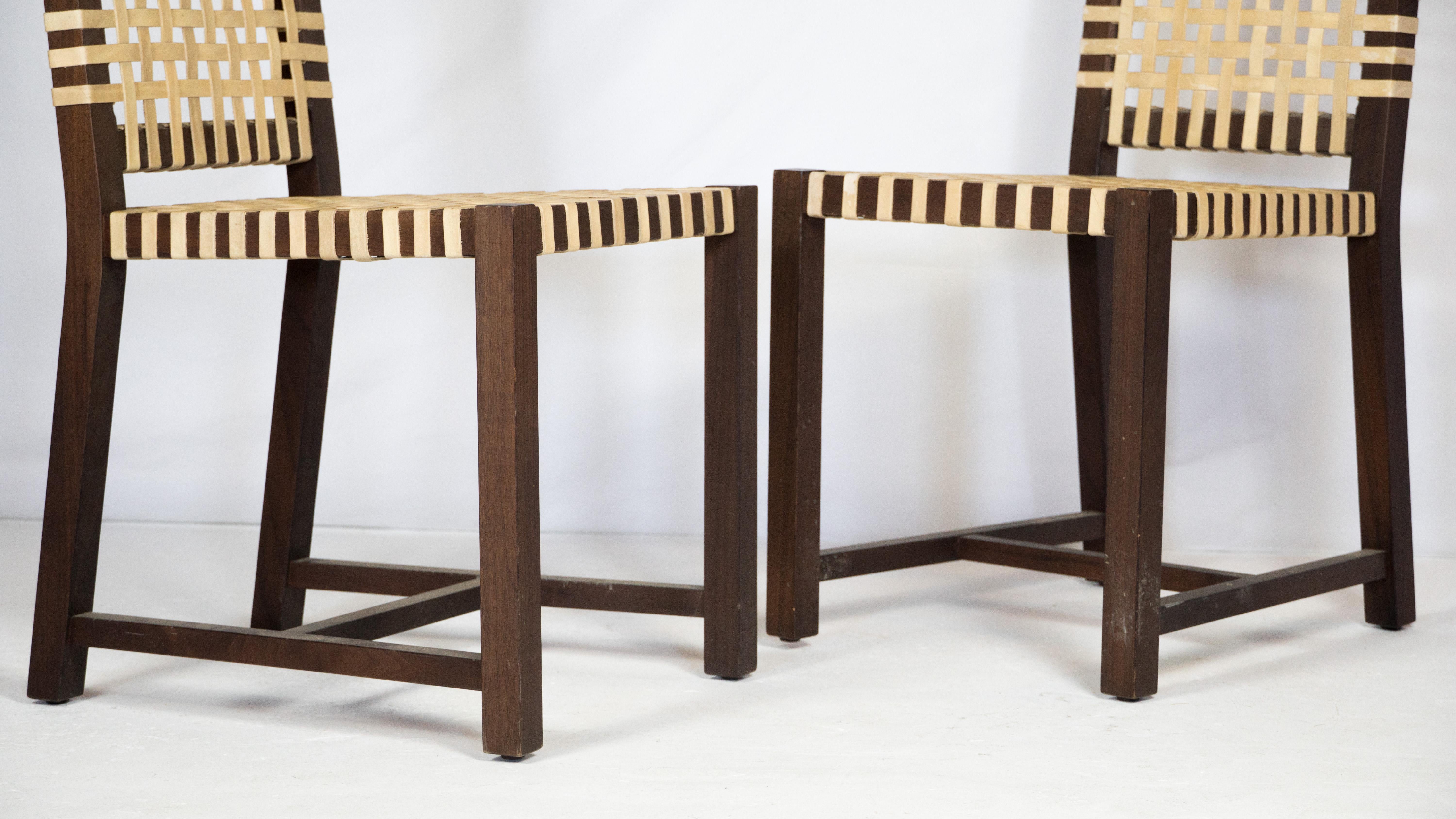 1980s Italian Architectural Otto 121' High Back Chairs by Paola Navone for Gerva For Sale 5