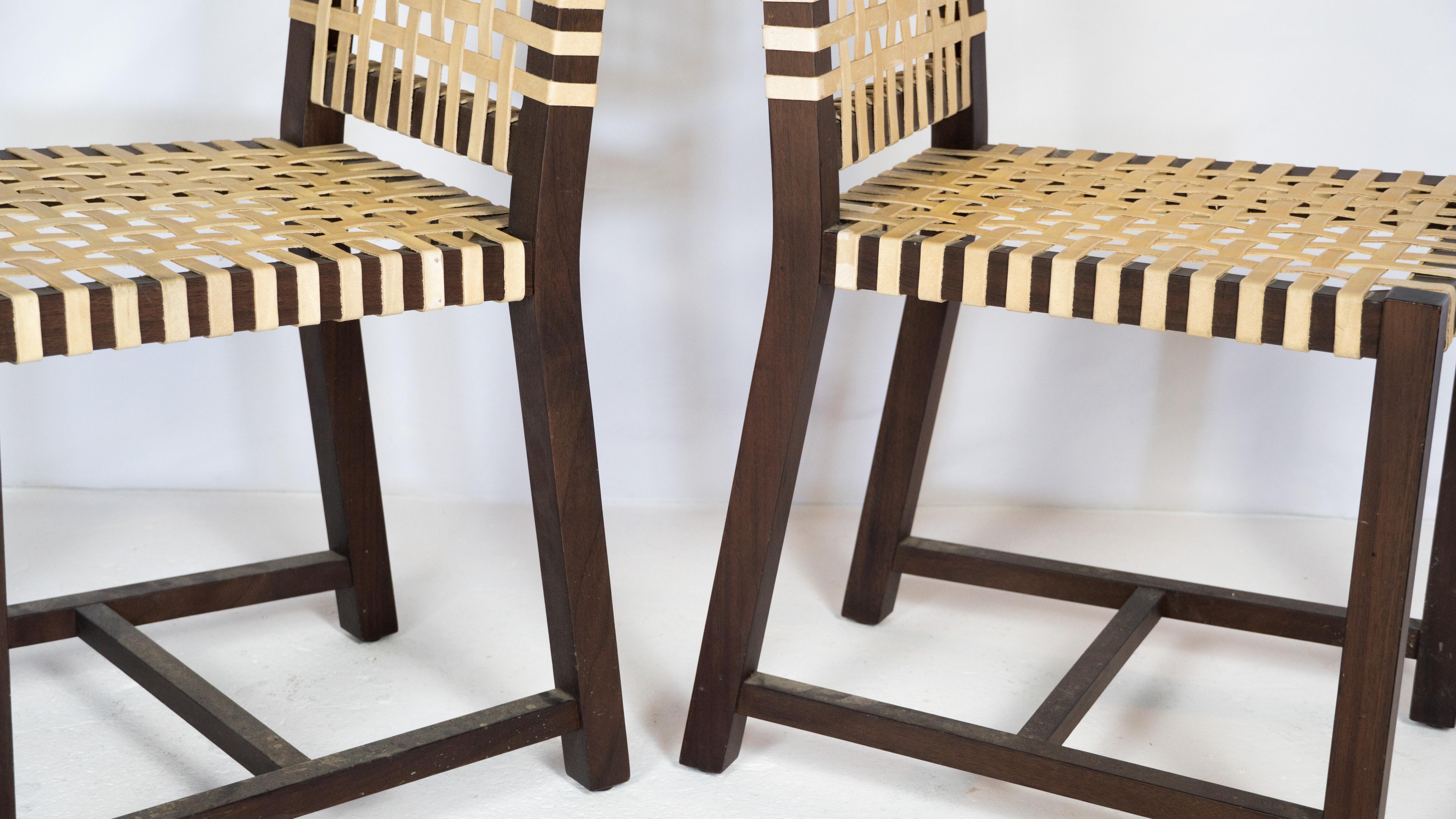 1980s Italian Architectural Otto 121' High Back Chairs by Paola Navone for Gerva For Sale 8