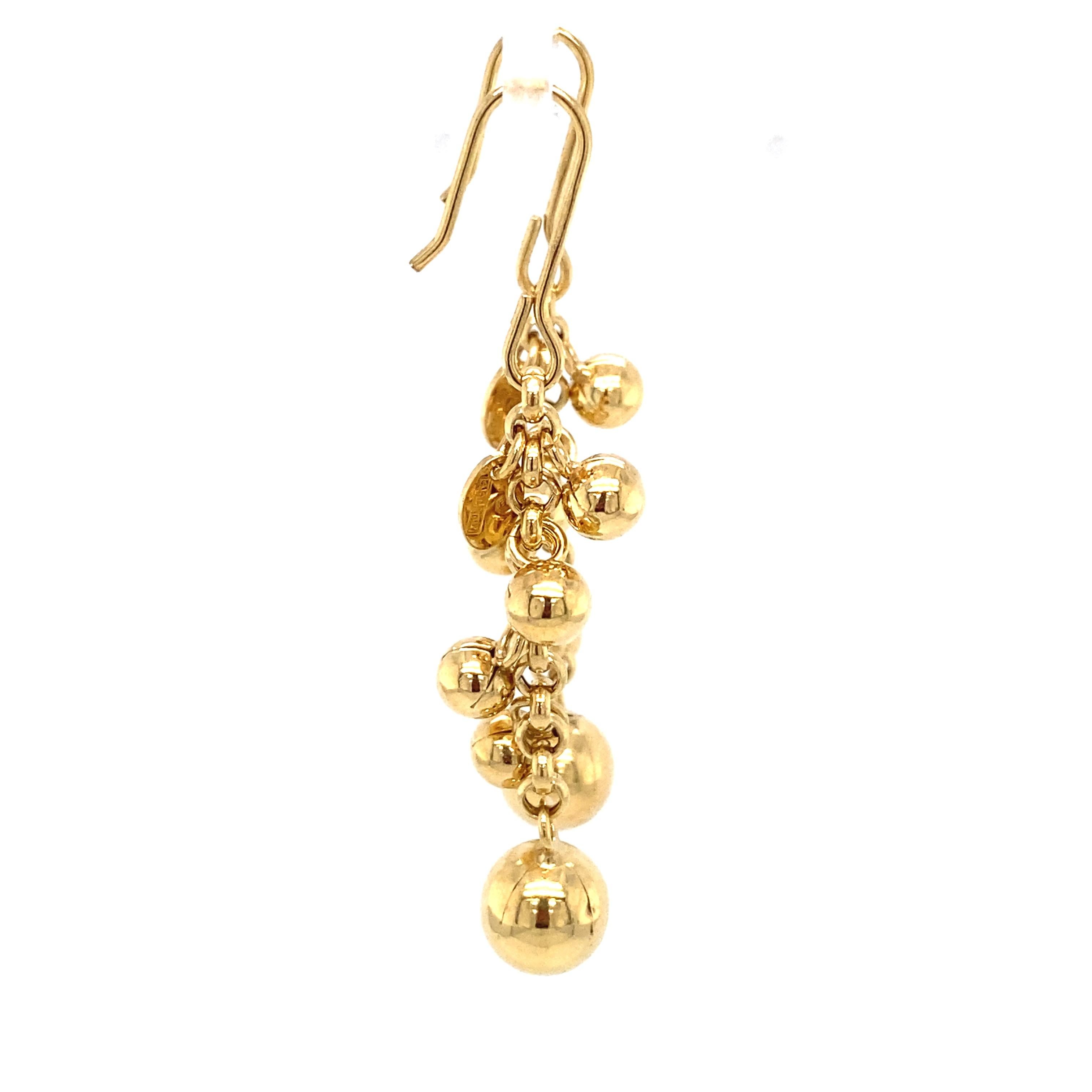 14 karat gold dangle earrings