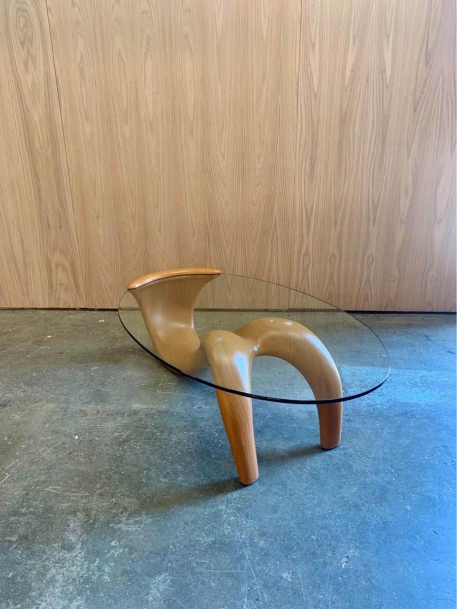 Late 20th Century 1980s Italian Bimorphic Coffee Table For Sale