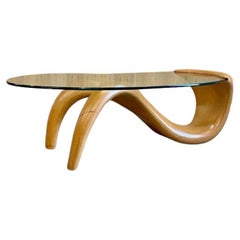 Table basse italienne bimorphe des années 1980
