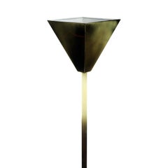 1980s Italian Brass Torchiere Floor Lamp