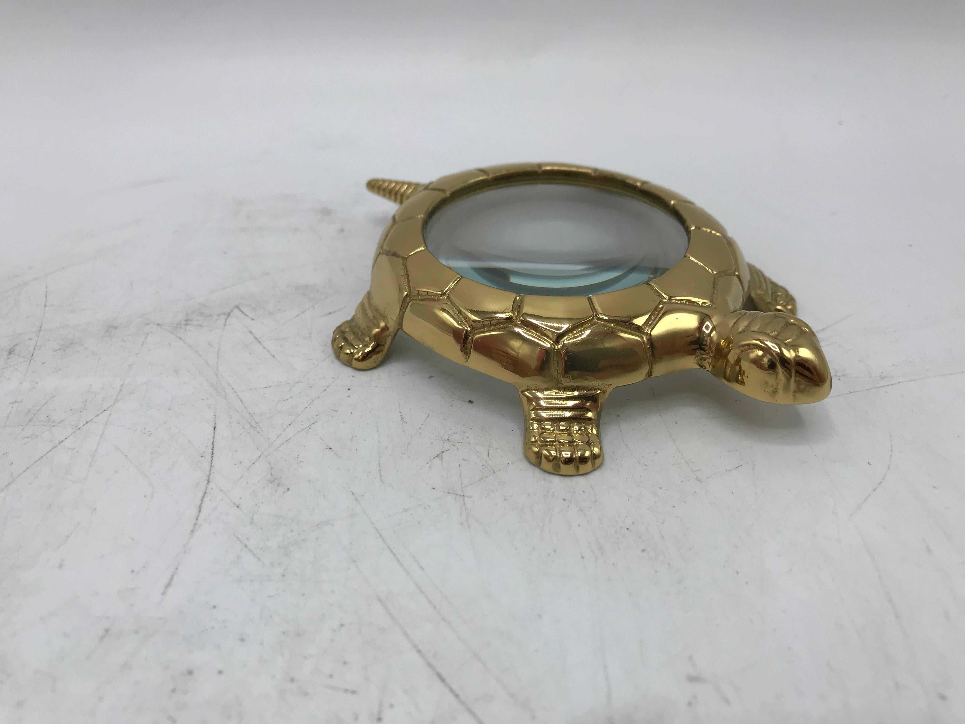 brass turtle paperweight
