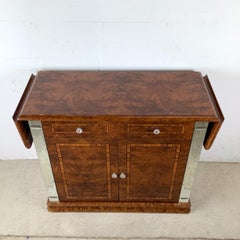 1980s Italian Burl Wood Server by ALF Italia