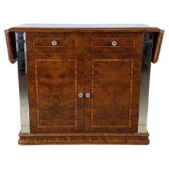 1980s Italian Burl Wood Server by ALF Italia