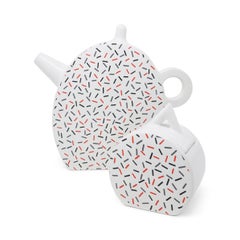 1980s Italian Ceramic Coffee Pot & Sugar Set by Massimo Materassi for MAS Italy