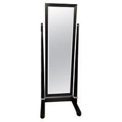 Deco Mirror italiano degli anni '80 con specchio smussato a tutta lunghezza