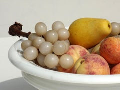 1980er Jahre Italienisches Design Carrara Marmor Obst Tafelaufsatz