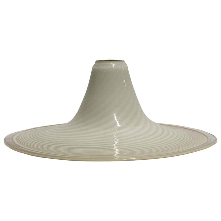 1980s Italian Hand N Murano Glass Pendant Light Shade Swirl Flat Brim For At 1stdibs 1980s Italian Hand N Murano Glass, Flat Glass Lamp Shade