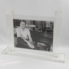 1980s Italian Lucite Large Picture Frame