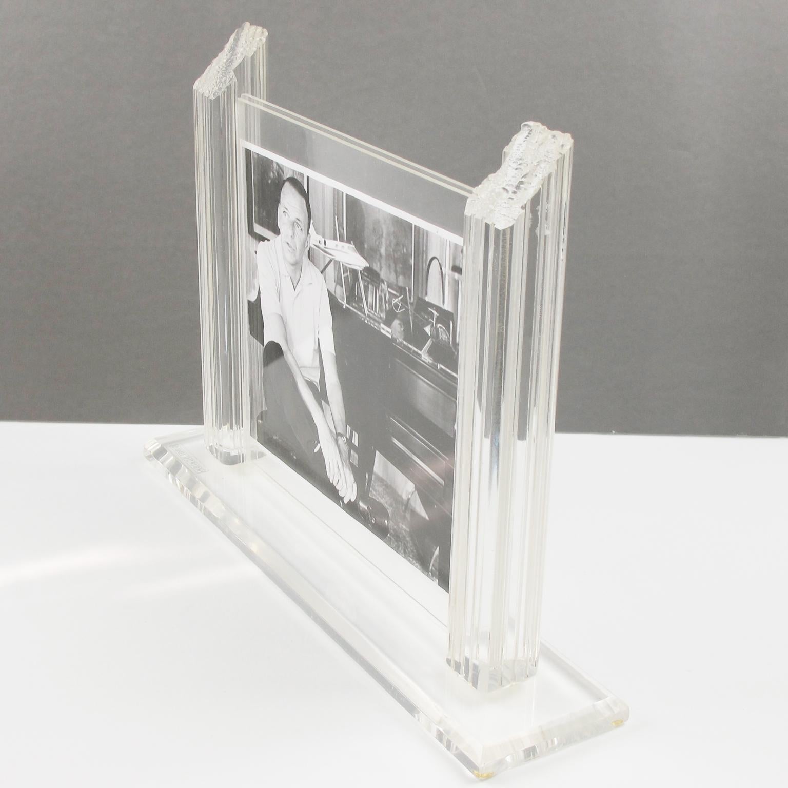 1980s Italian Lucite Large Picture Frame 3