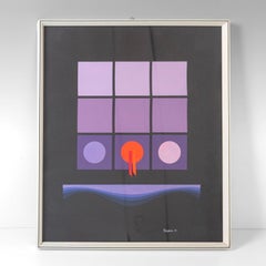 Poster a collage di arte moderna italiana degli anni '80 creato da Angela Trapani