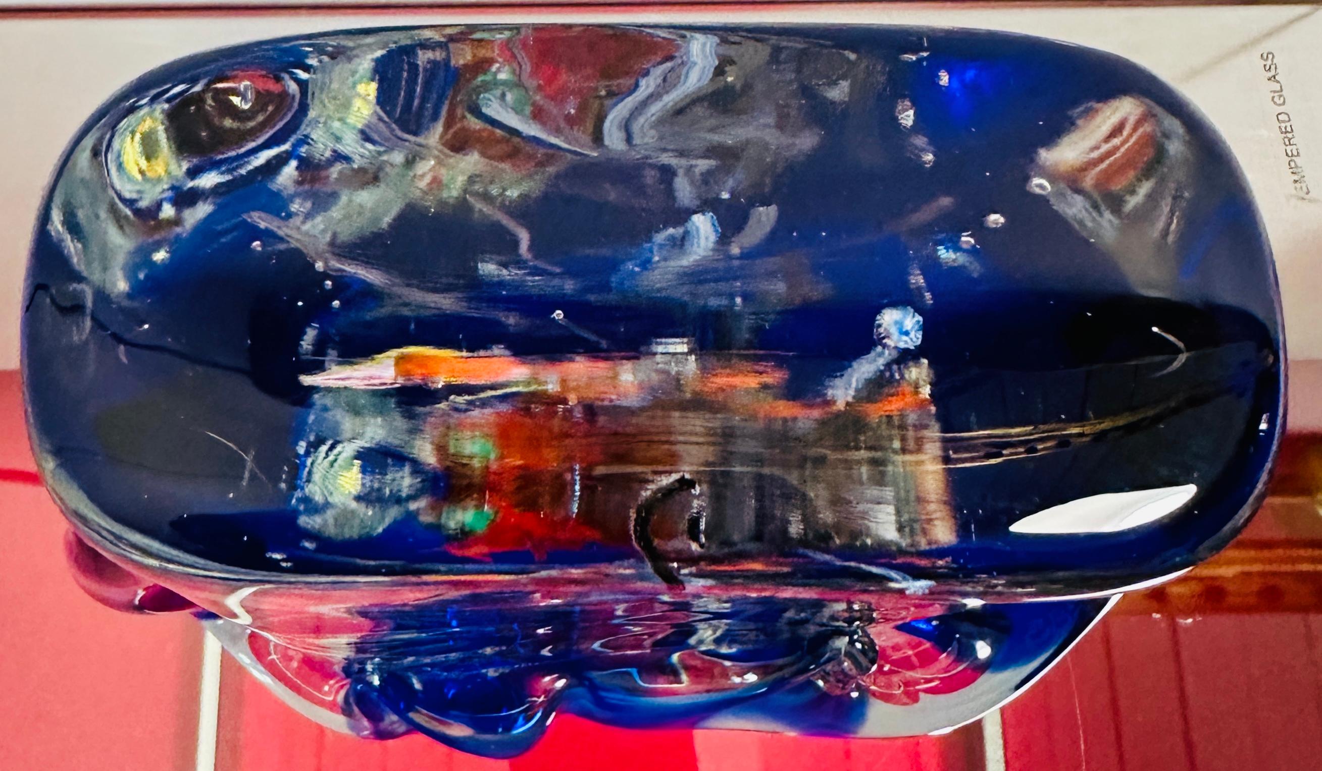 Vetro Acquario in vetro soffiato a mano di Murano degli anni '80 di Studio A Murano in vendita