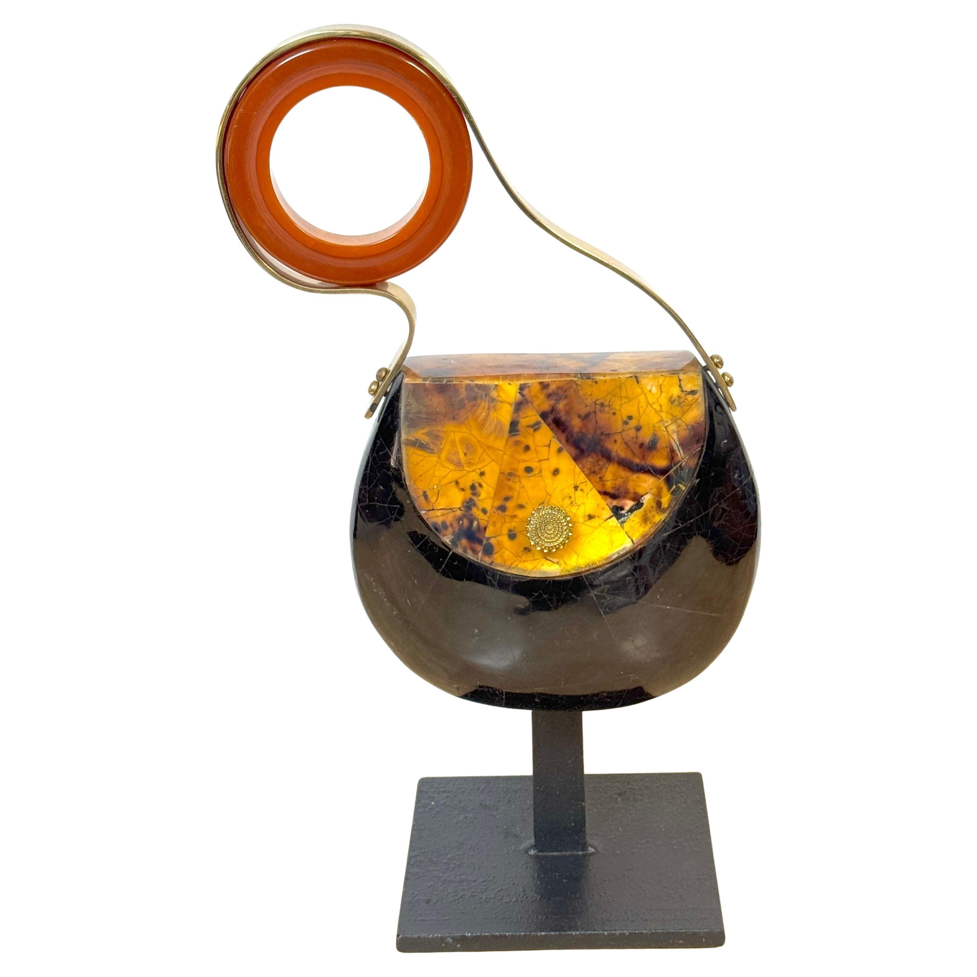 1980s Italian Pop Art Sculpture of a Purse, Museum Mounted