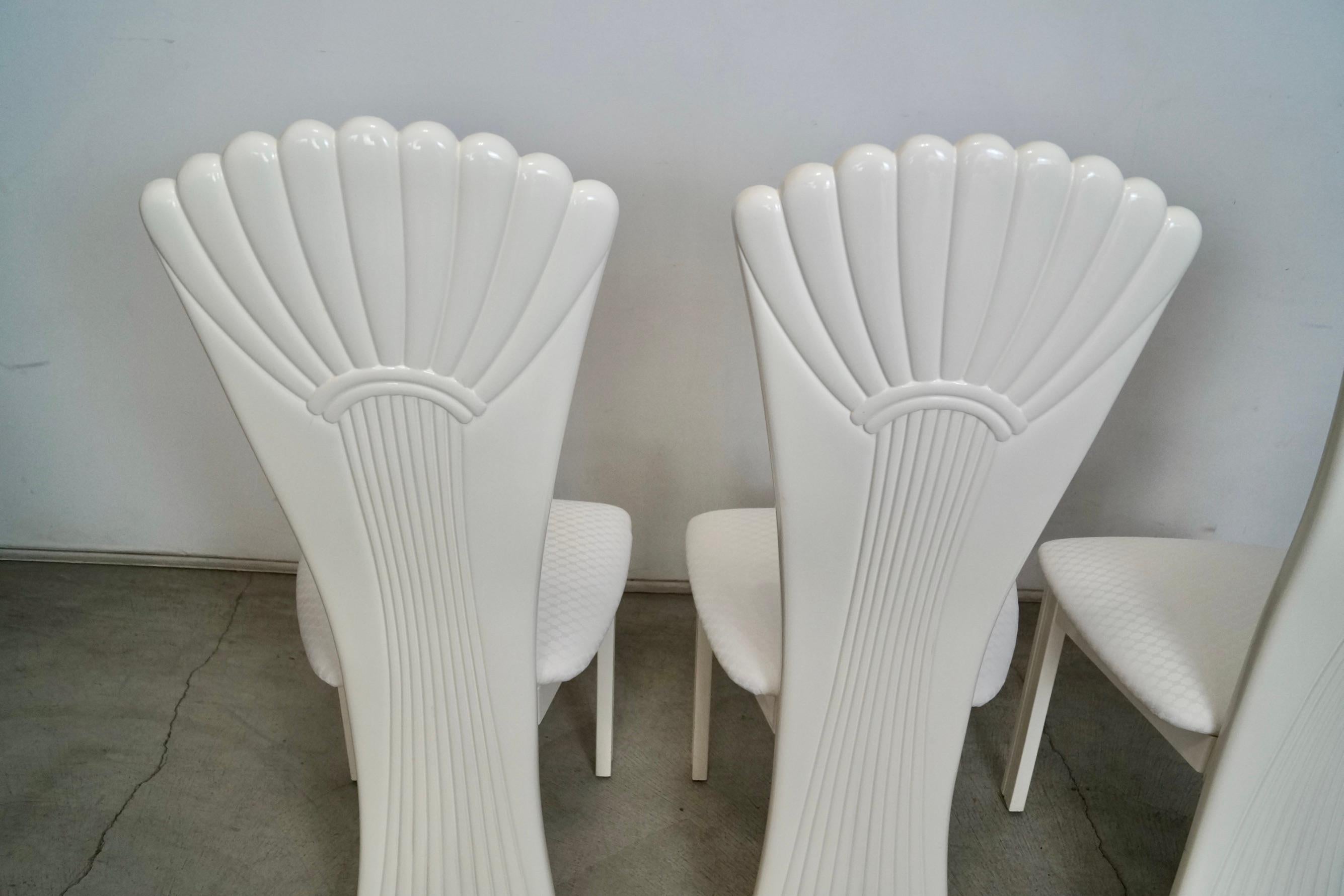 1980's Italian Postmodern Art Deco Najarian Dining Chairs - Set of 3 For Sale 6