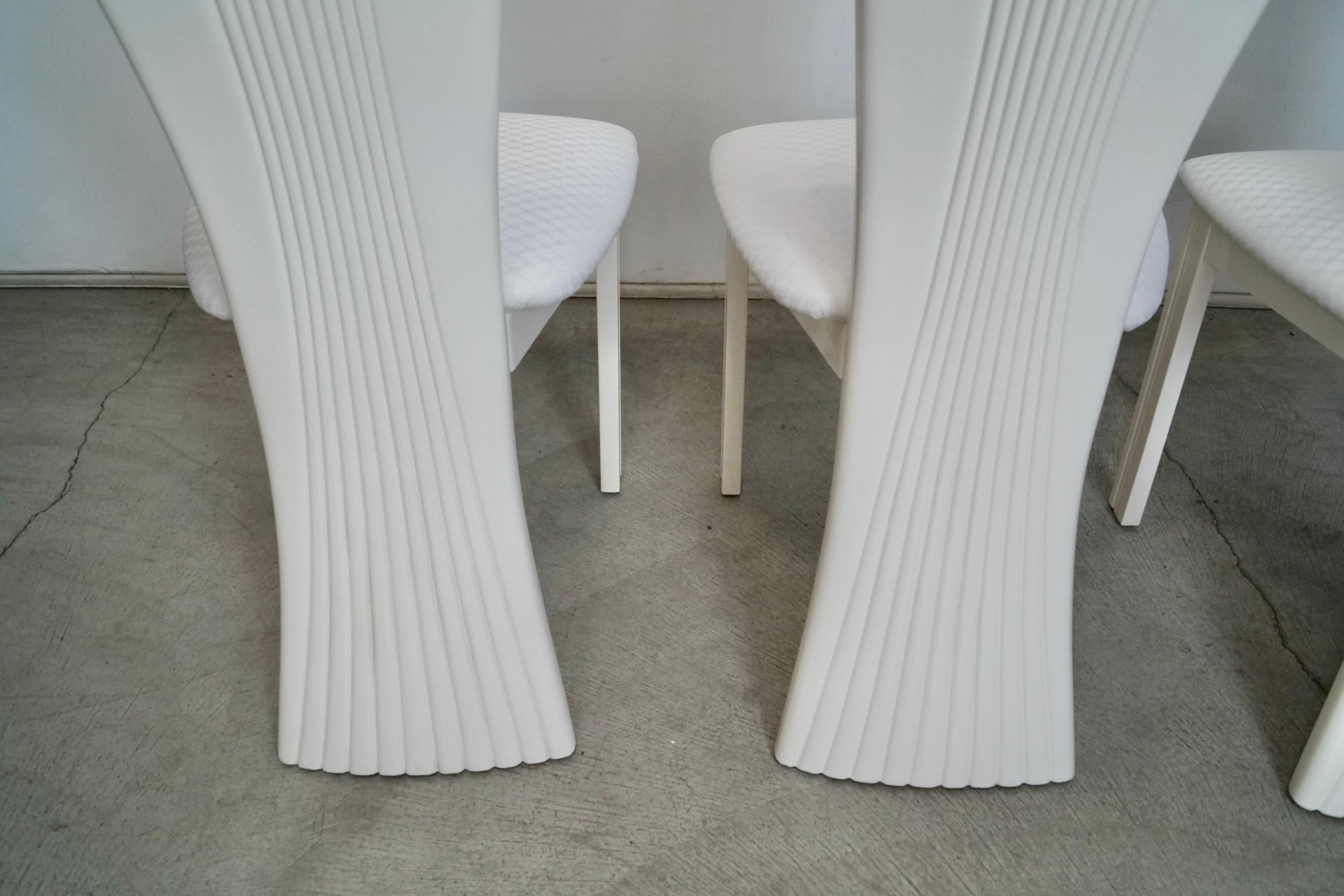 1980's Italian Postmodern Art Deco Najarian Dining Chairs - Set of 3 For Sale 7