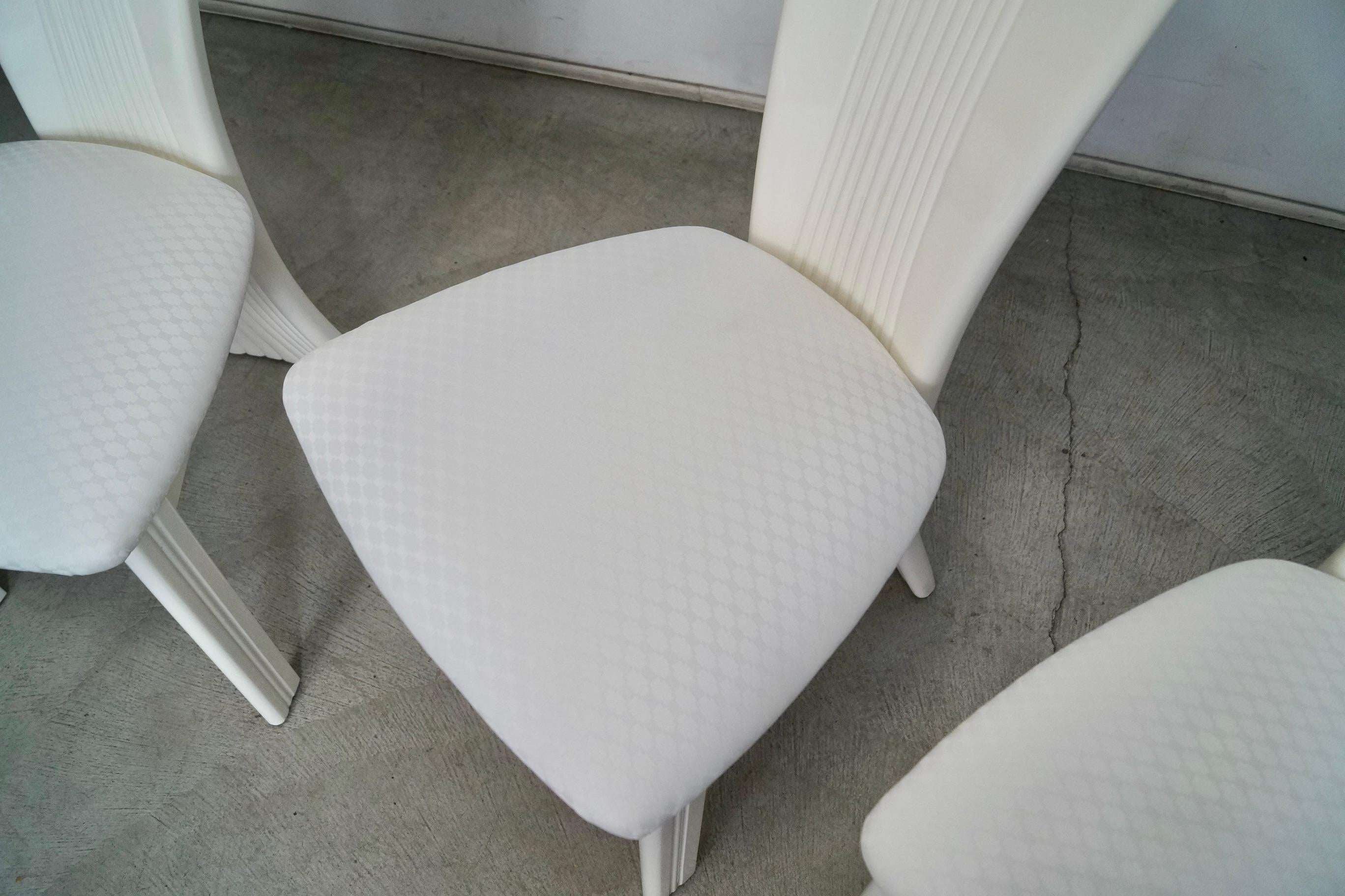 1980's Italian Postmodern Art Deco Najarian Dining Chairs - Set of 3 For Sale 9