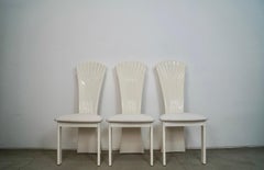 1980's Italian Postmodern Art Deco Najarian Dining Chairs - Set of 3