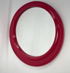 1980's Italian Round Wall Mirror