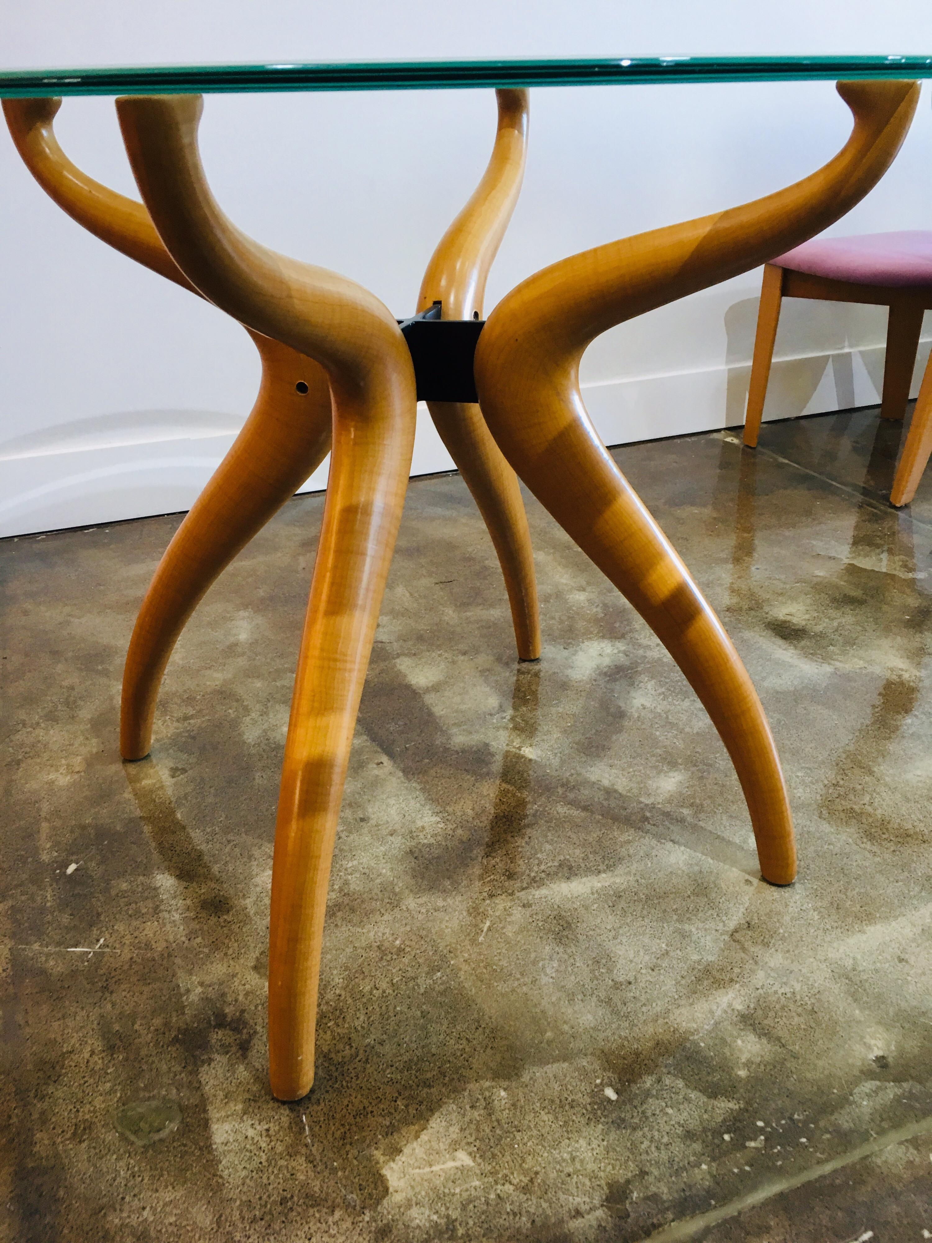 1980s Italian Sculptural Dining Suite For Sale 5