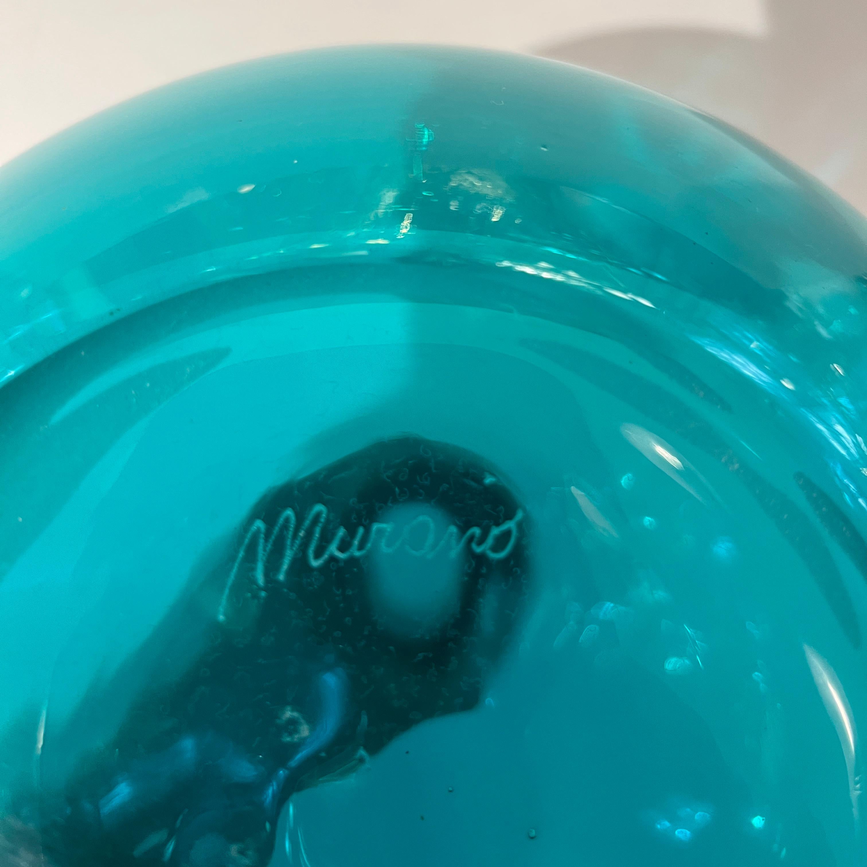 Set italiano anni '80 di 3 bottiglie di vetro di Murano alte e luminose, color verde ambra e viola In condizioni buone in vendita a New York, NY