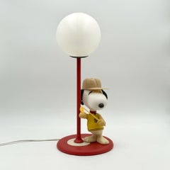 1980s Italian Snoopy Character Table Lamp by NLiZ Nuova Linea Zero