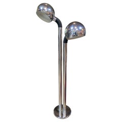 Lampada da terra regolabile A Space Age italiana degli anni '80 di Reggiani