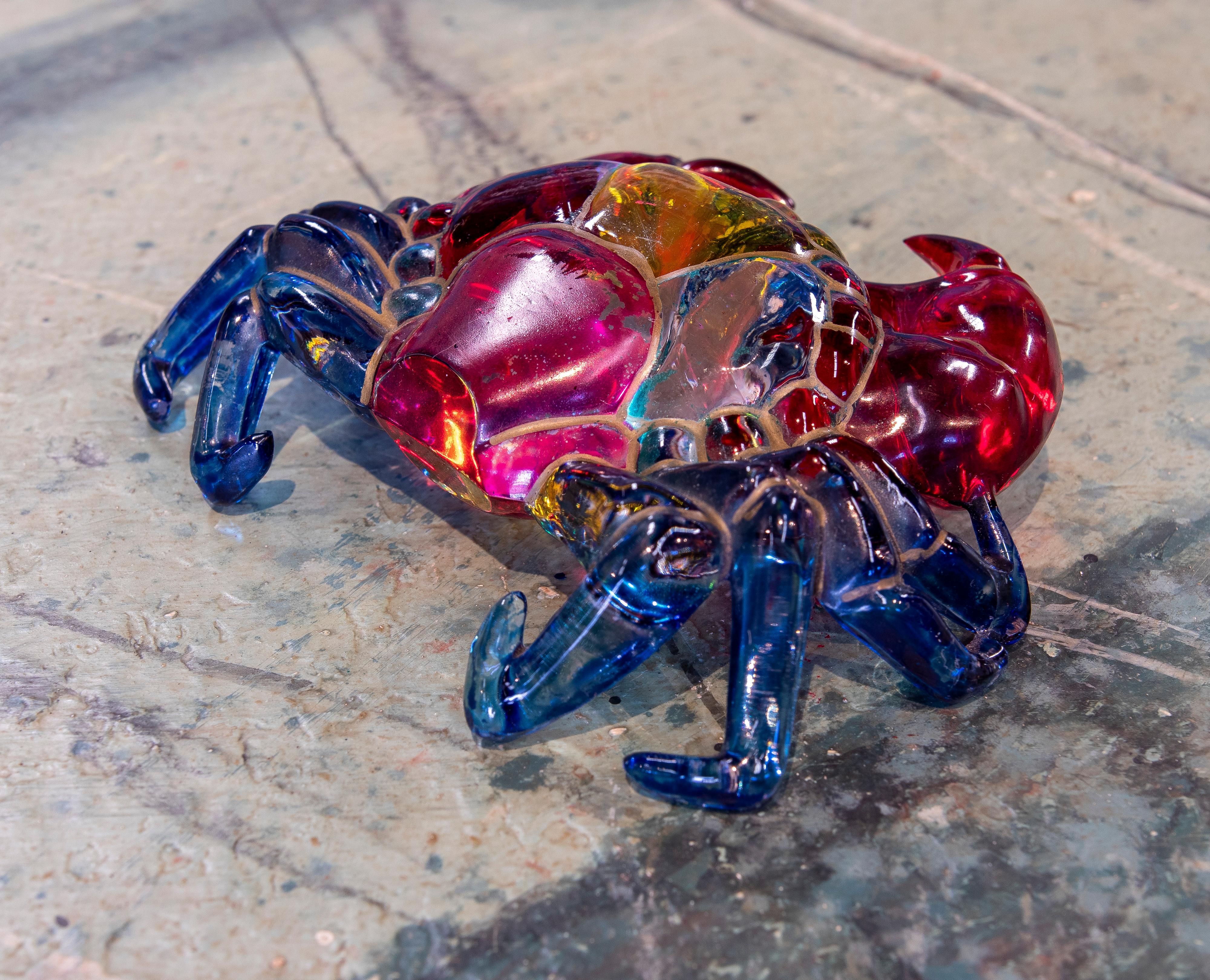 murano glass crab