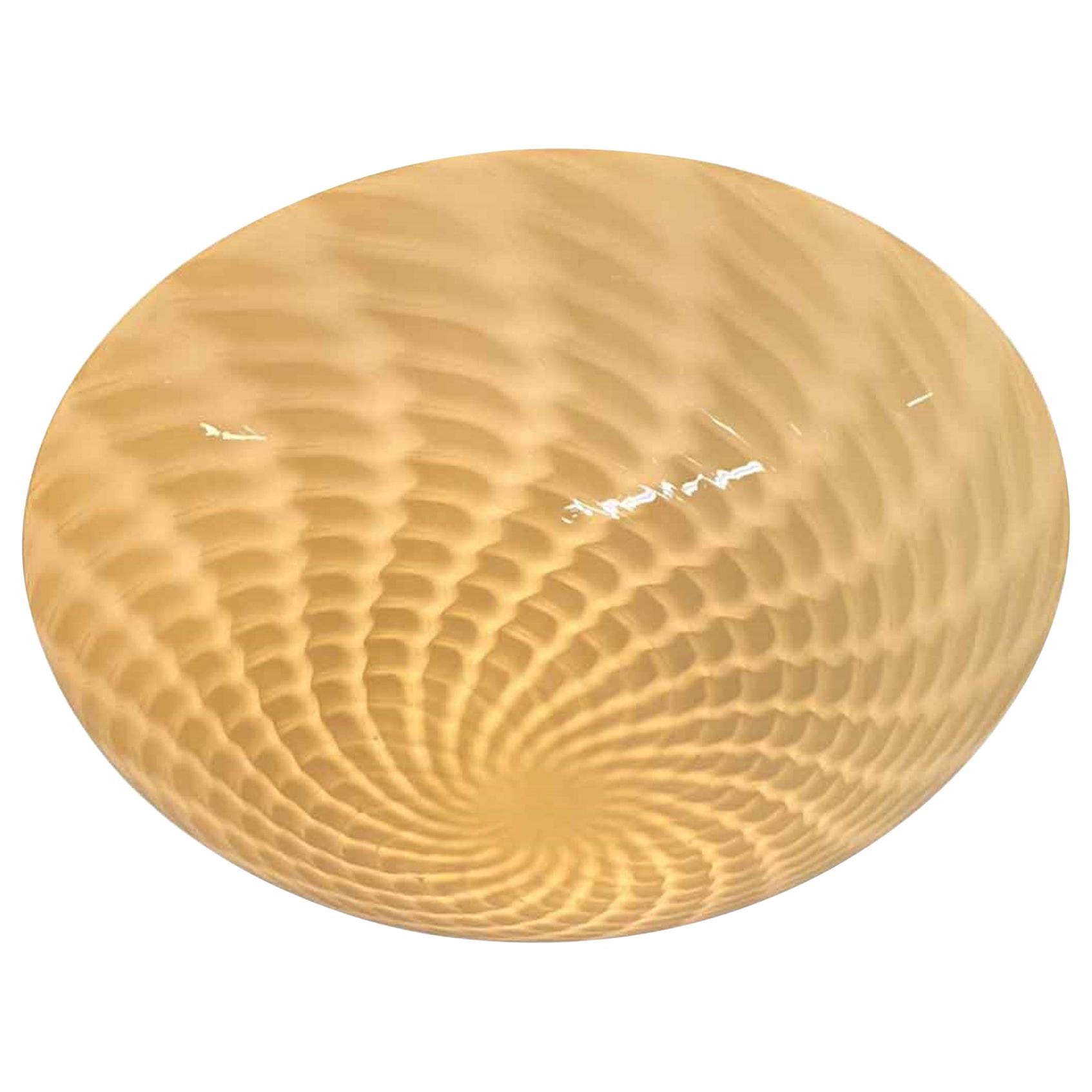 Vetri Murano Swirl Glass Flush Mount Light Quantity Available