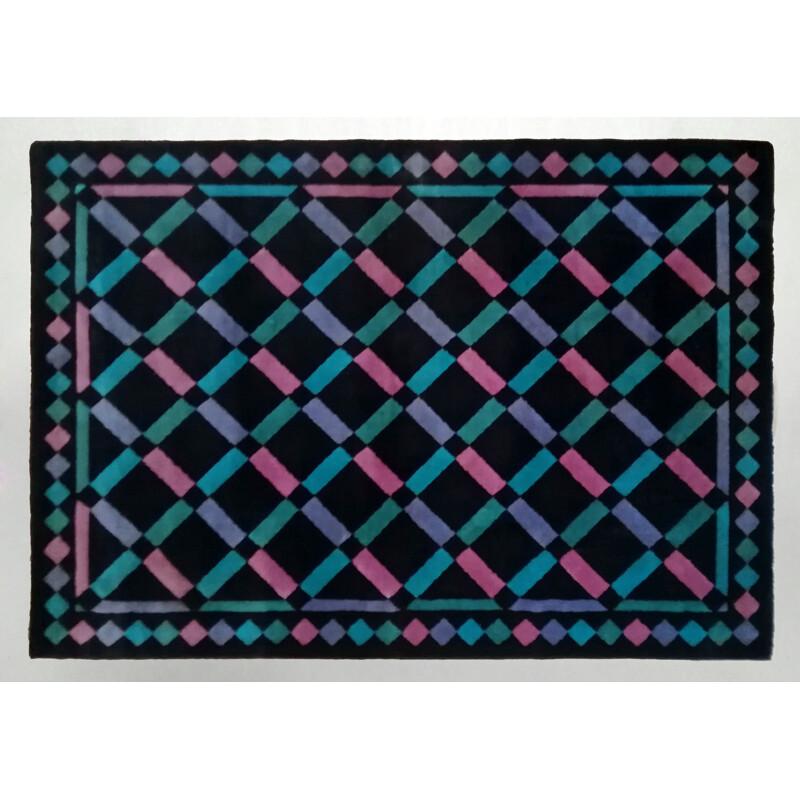 Late 20th Century 1980s Italian Woven Pure Wool 