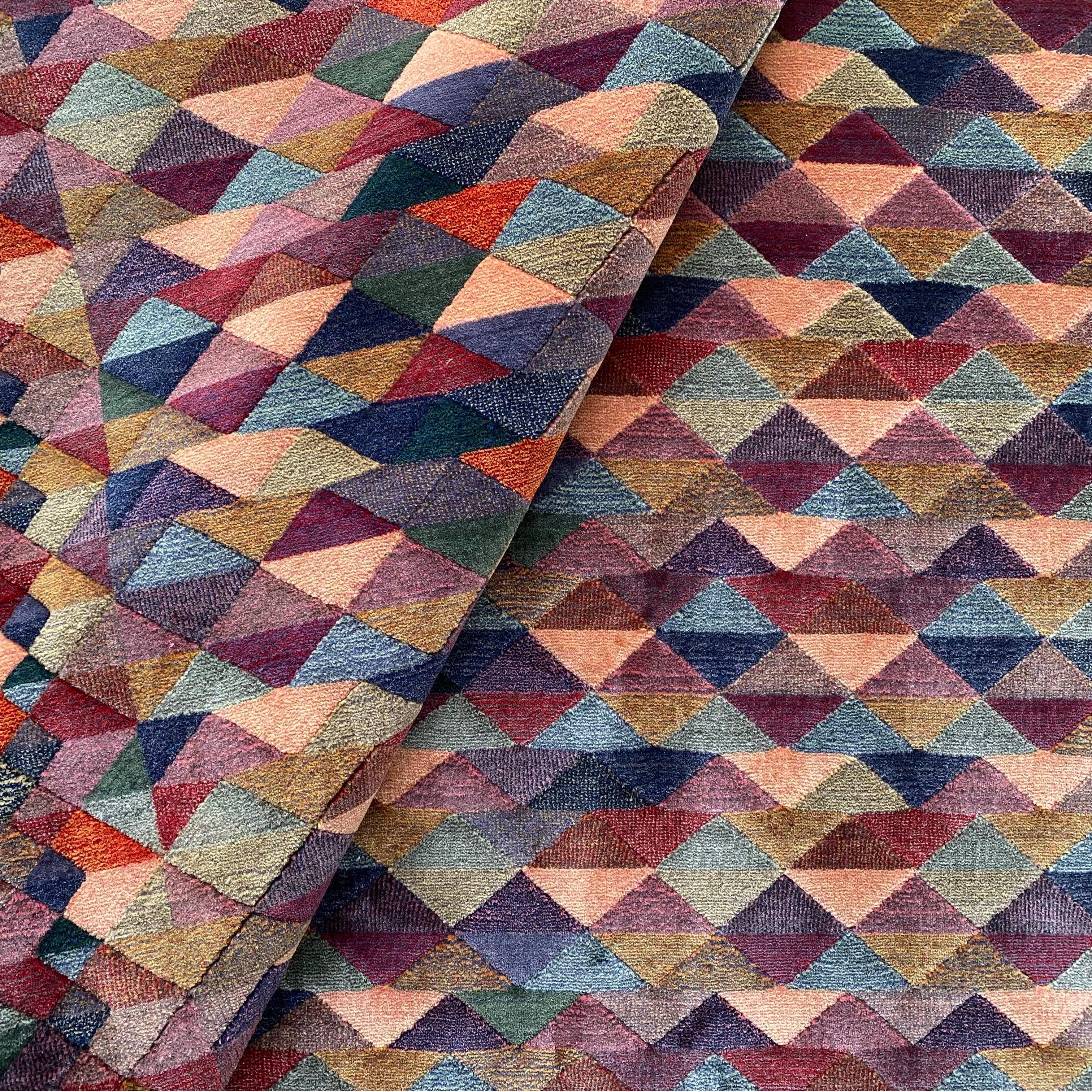 1980s Italian Woven Pure Wool 