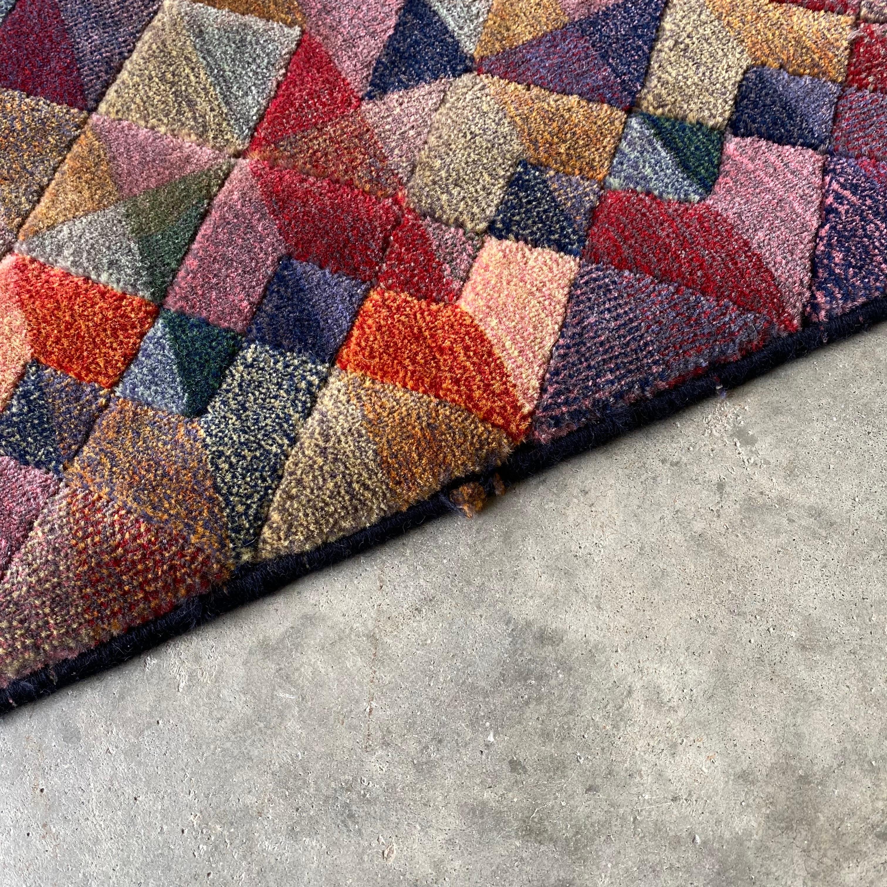 1980s Italian Woven Pure Wool 
