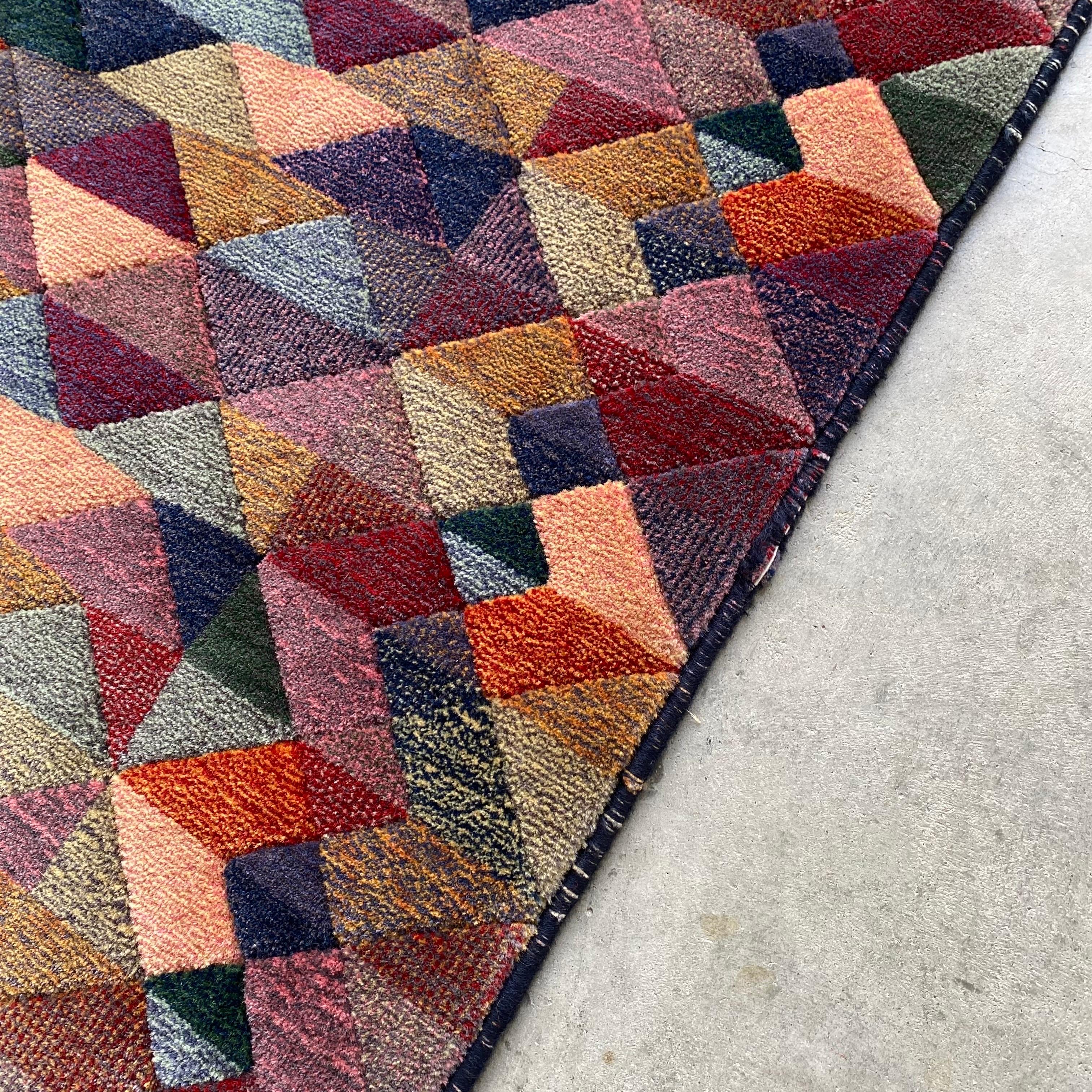 1980s Italian Woven Pure Wool 