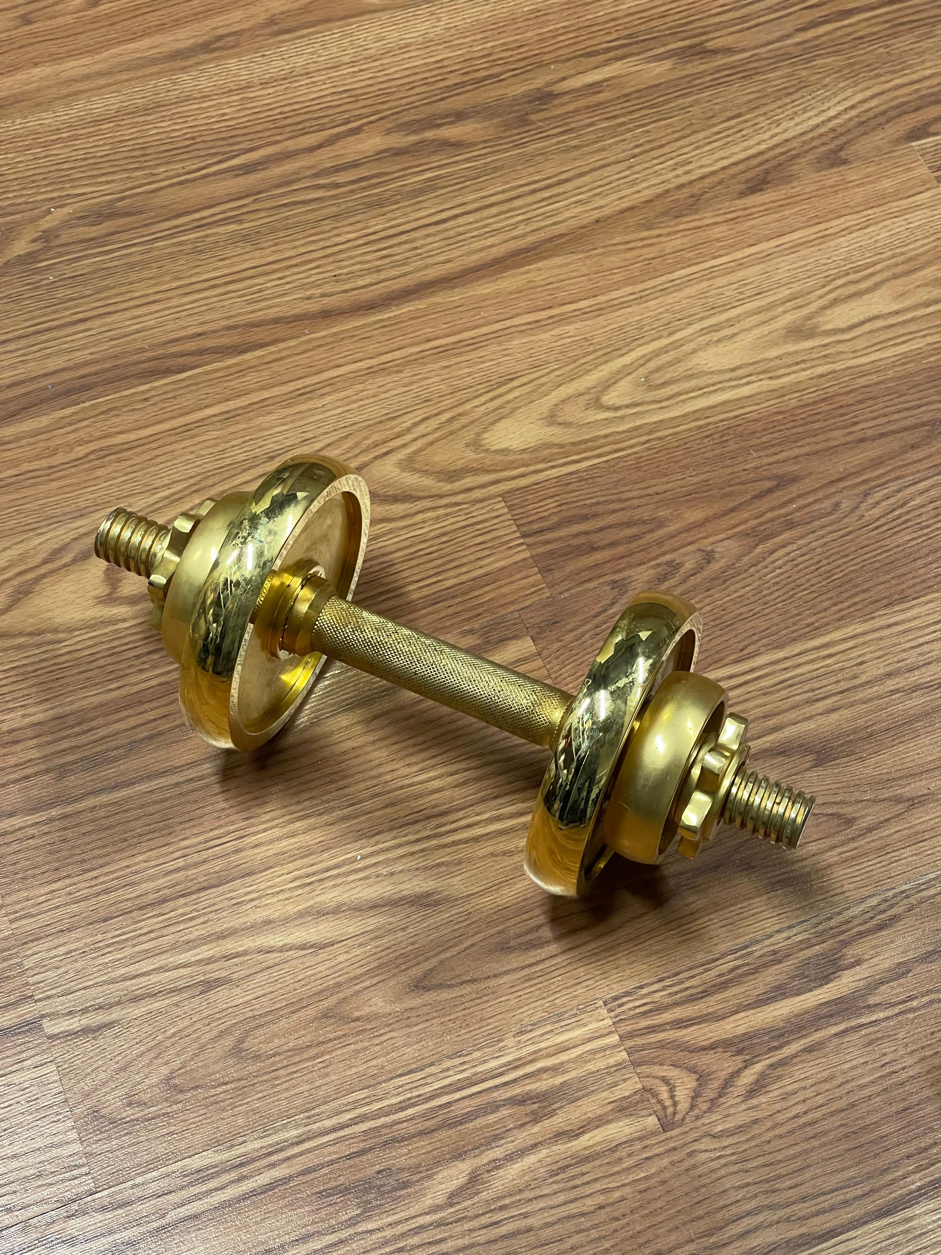 1980’s Ivanko 22 Karat Gold Plated Weight Set For Sale 1