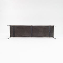 1980 Jacob Epstein pour Cumberland Furniture Banc en vinyle et inox poli