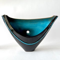 1980s Japanese Modernist Decorative Ikebana Vase Form