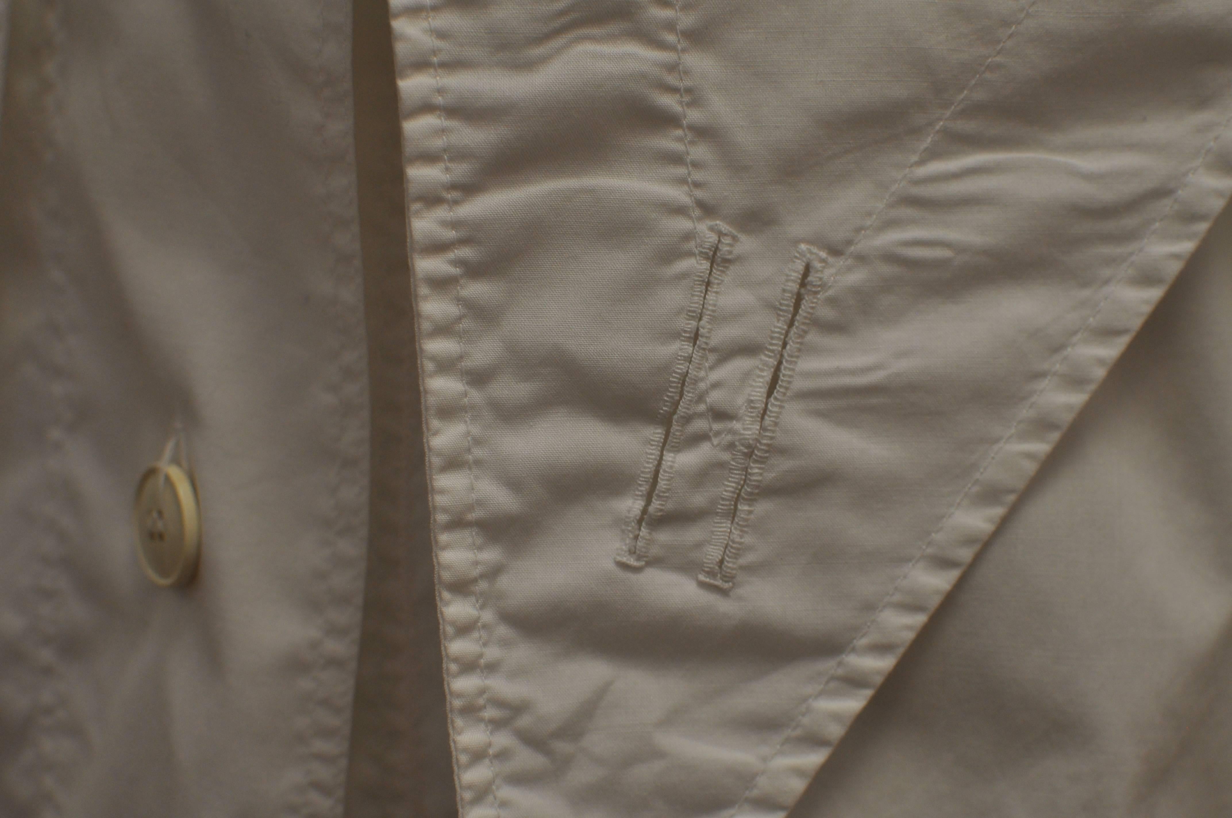 Women's Jean-Charles de Castelbajac Shawl Collar Cotton Oversized shirt, 1980s 