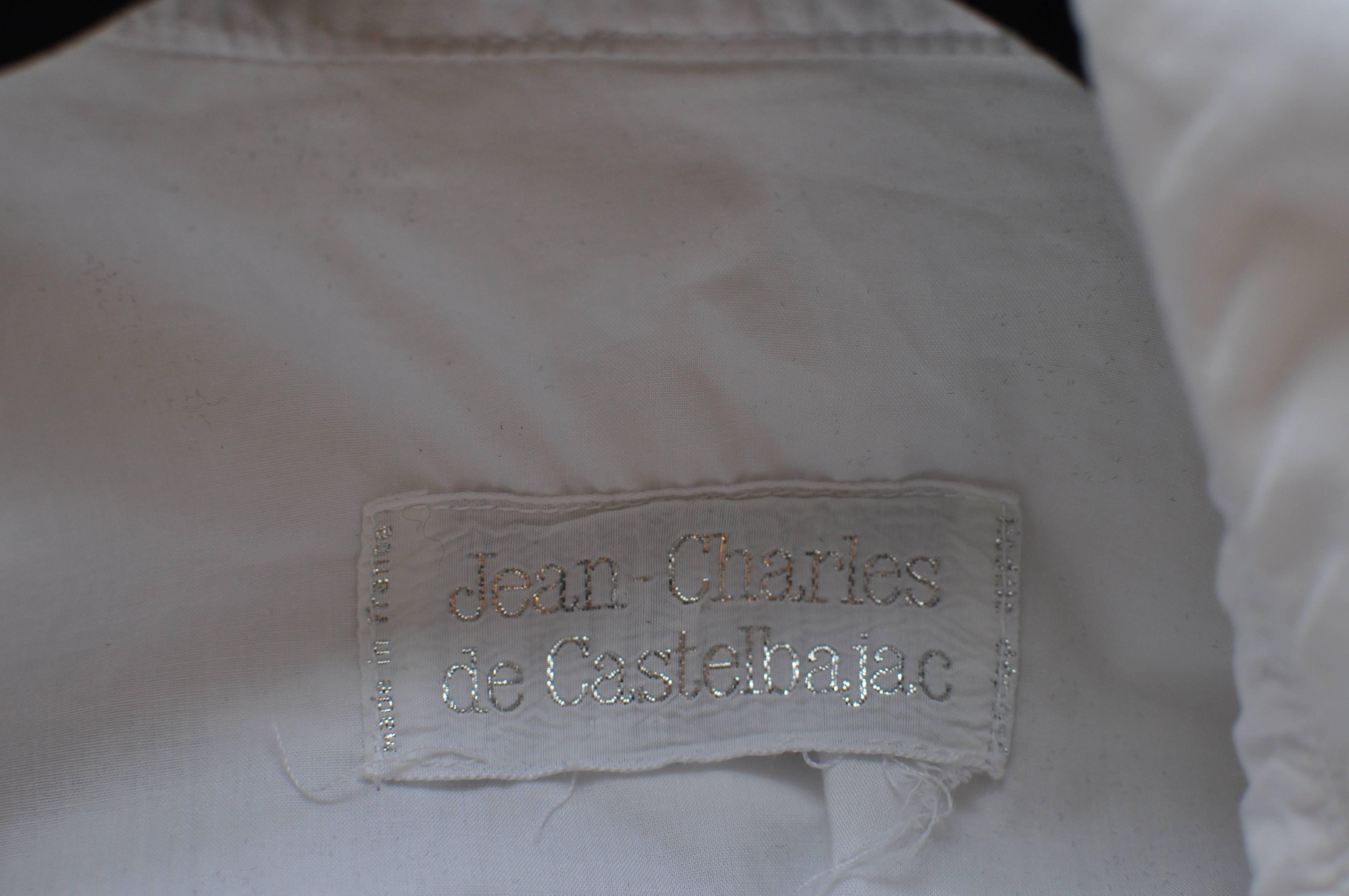 Jean-Charles de Castelbajac Shawl Collar Cotton Oversized shirt, 1980s  4