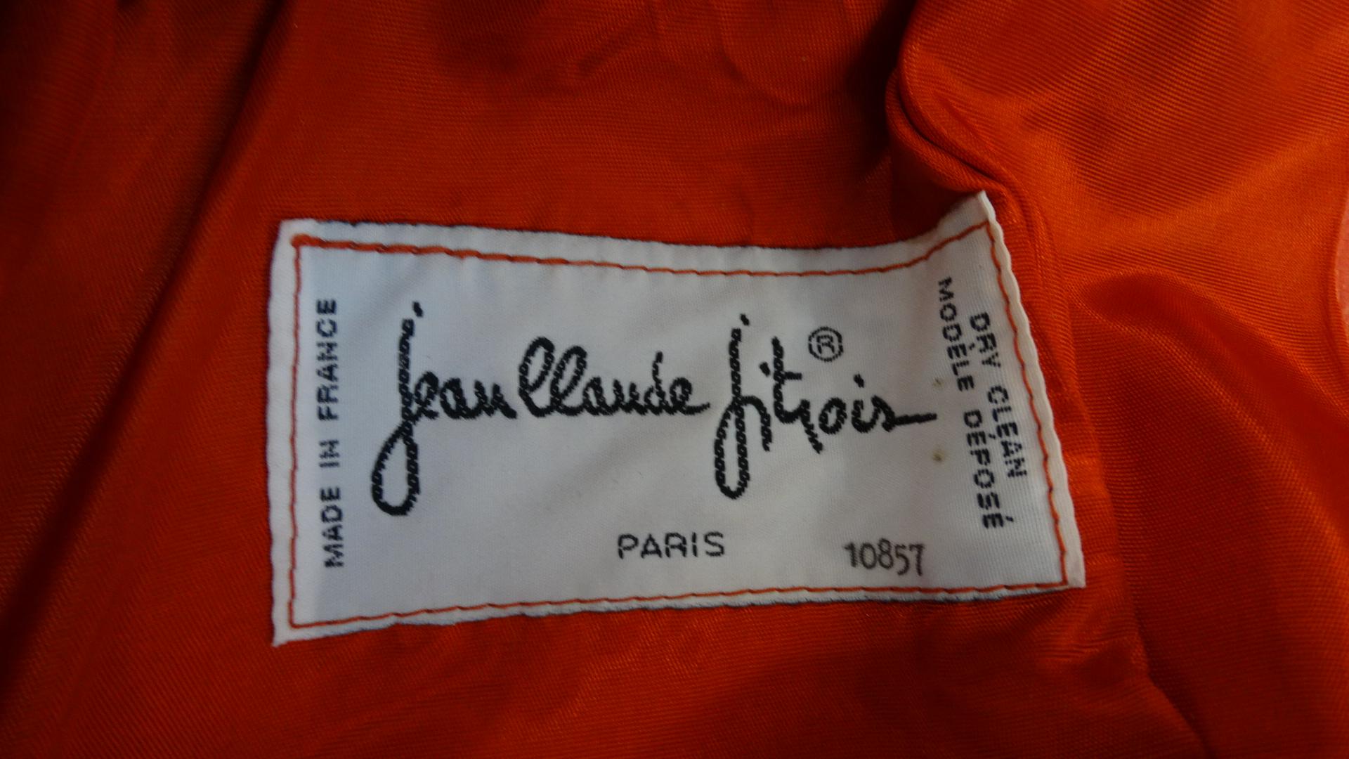 Jean Claude Jitrois 1980s Diamond Pattern Leather Wrap Jacket For Sale 9