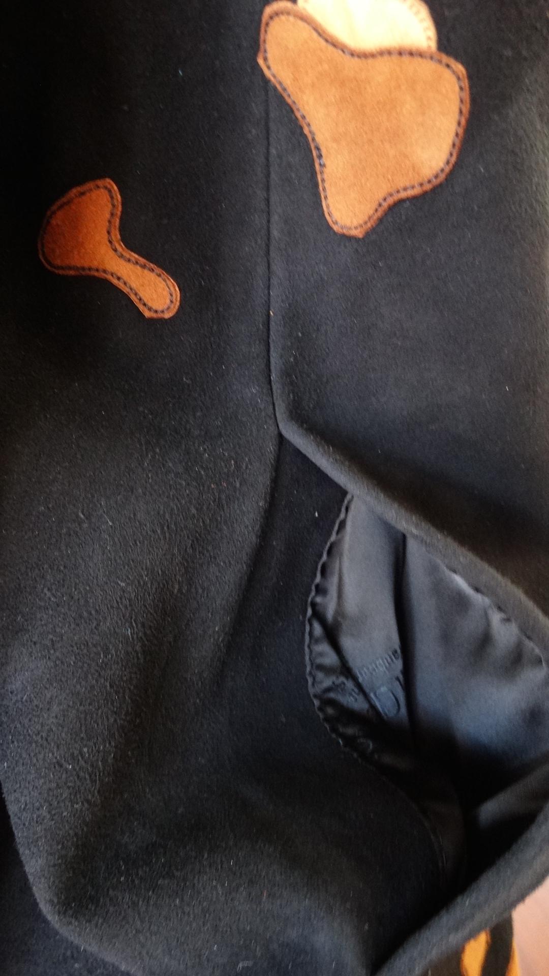 Jean Claude 1980s Leopard Motif Suede Leather Jacket For Sale 11