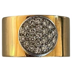 1980s Jean Dinh Van 18 Karat Gold 'Anthea' Ring with Diamonds