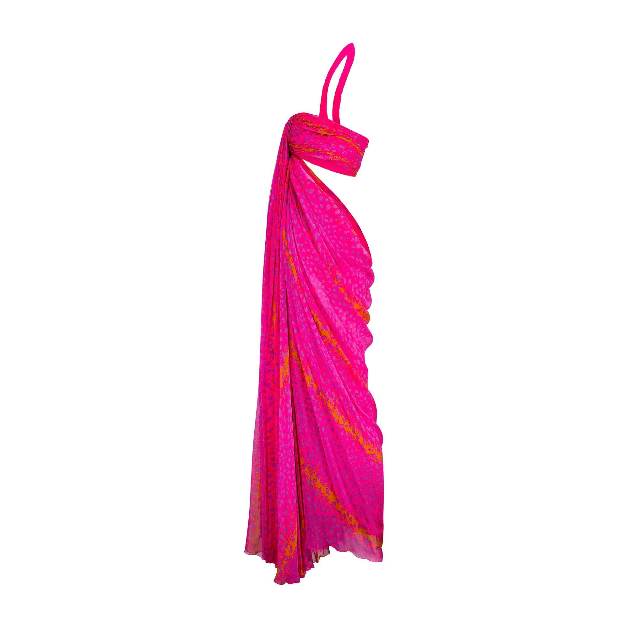 French couturier Jean Louis Scherrer trained at the House of Dior until the late 1950s. In 1962, he opened his eponymous couture house going on to dress some of the wealthiest women in the world in his elegant eveningwear. We believe this dress was