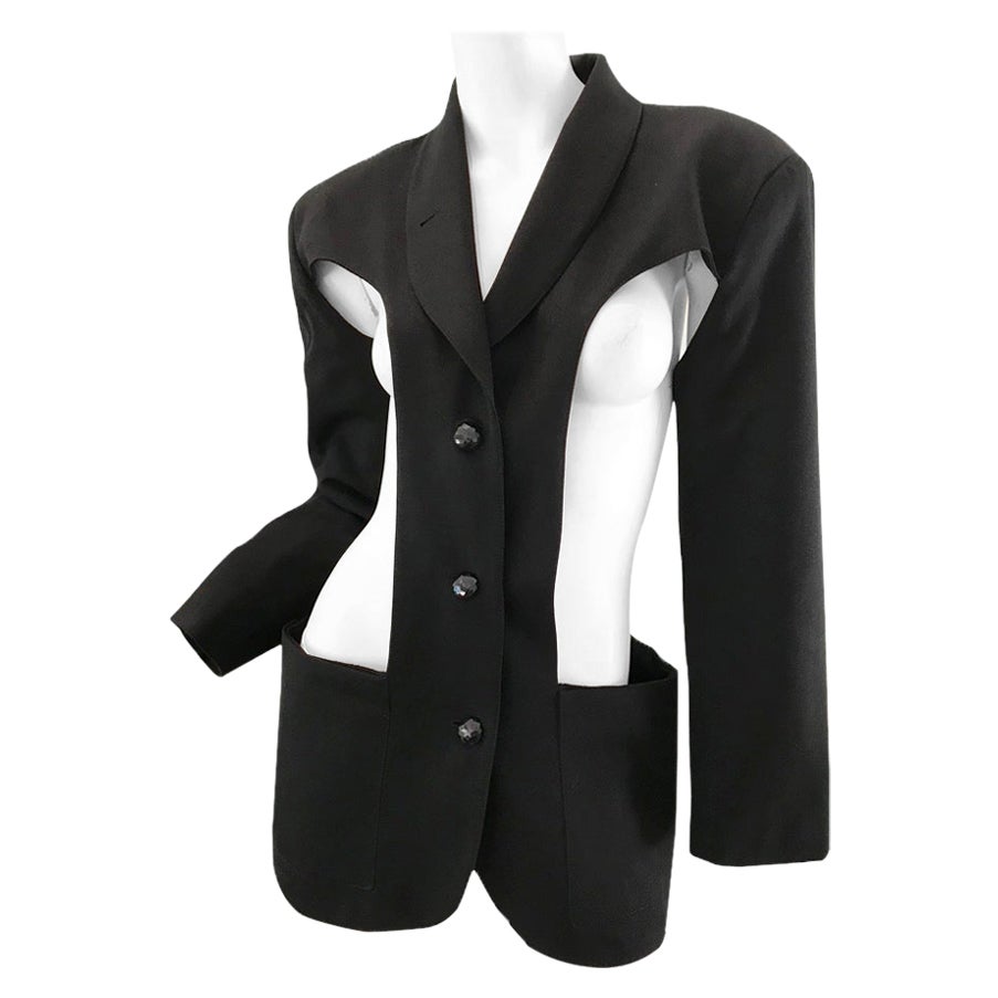1980s Jean Paul Gaultier cut out blazer