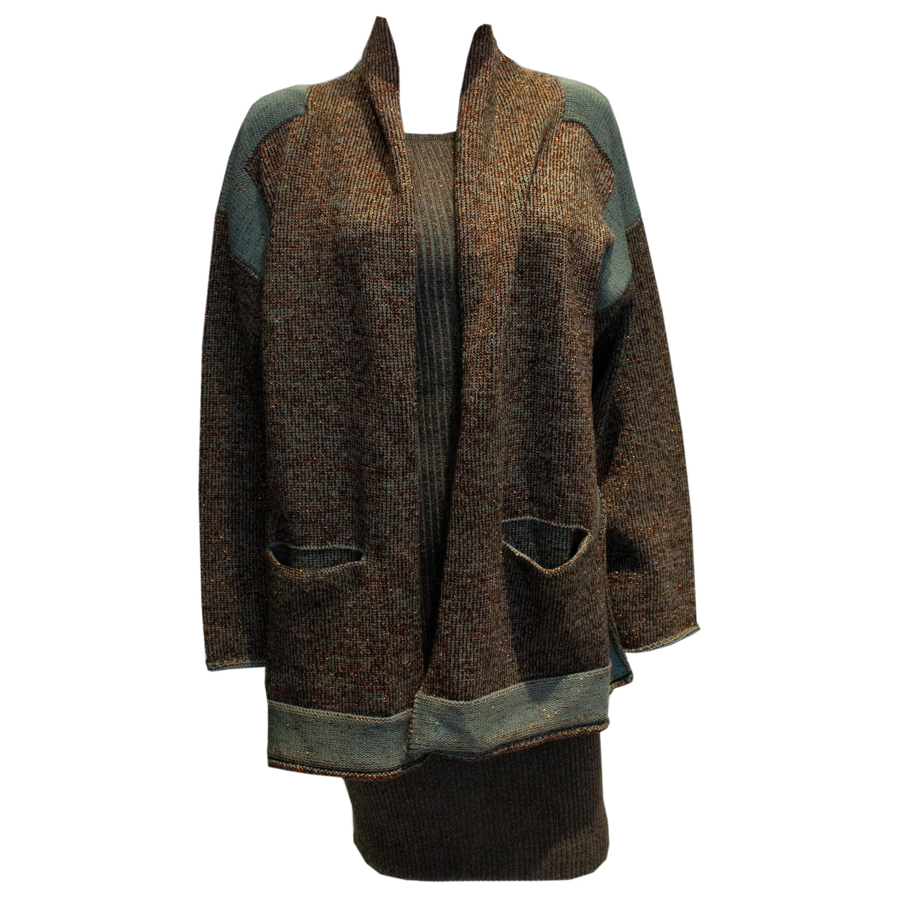 1980s Jean Paul Gaultier for Equator Knitted Dress and Jacket