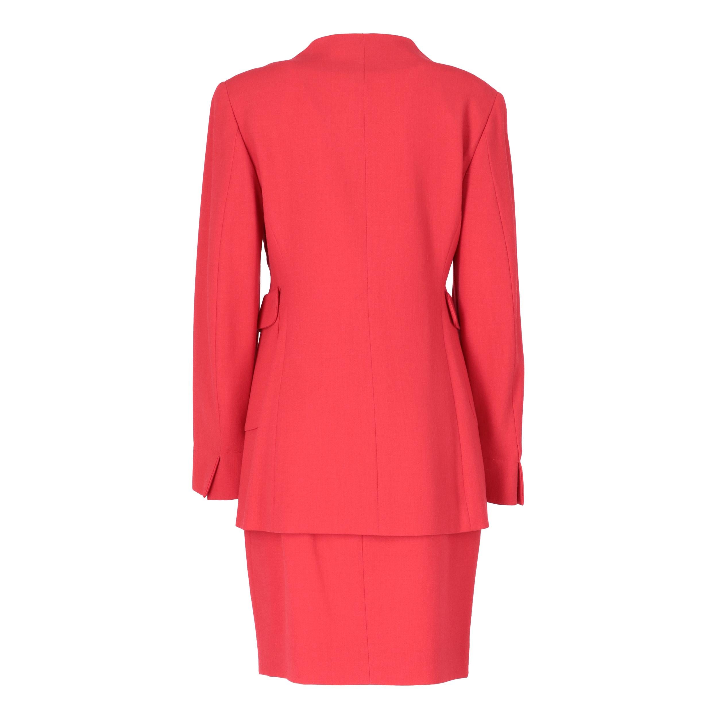 1980s Jil Sander Red Suit In Good Condition In Lugo (RA), IT