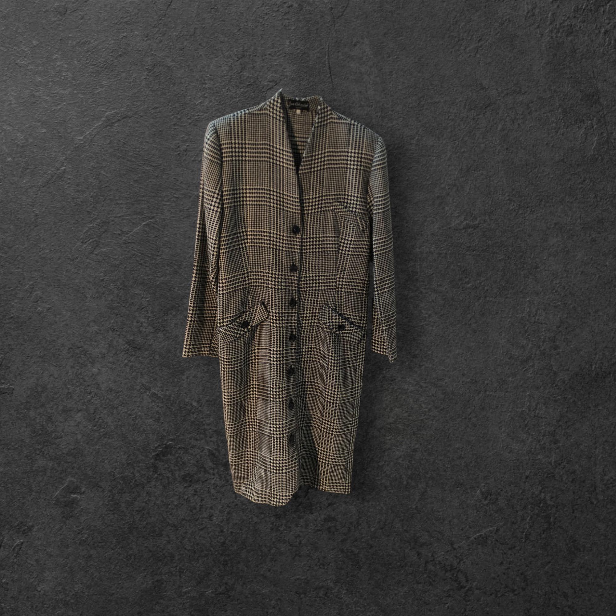 Chaqueta de lana a medida Glen Plaid de Joe Colombo de los años 80 en venta 7