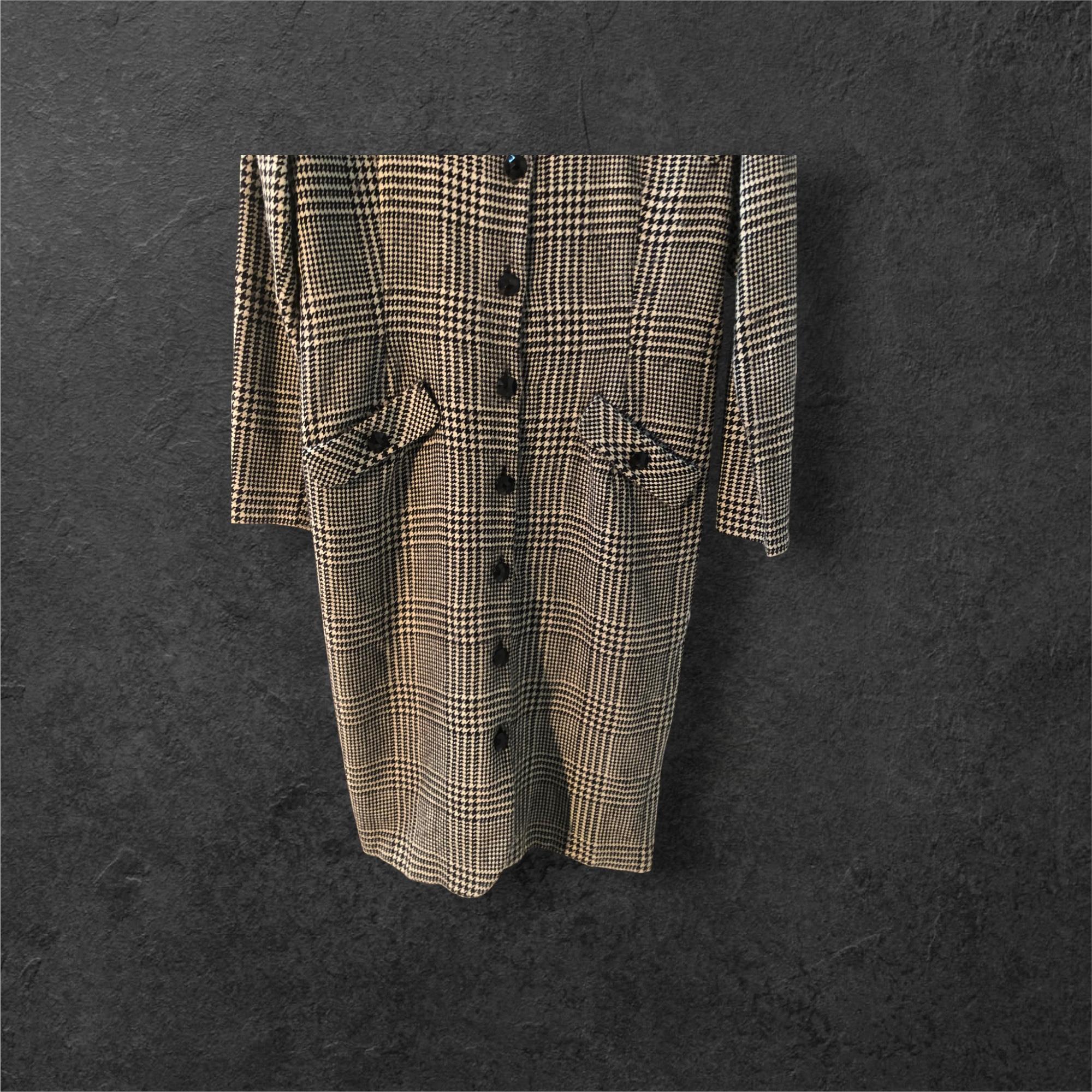 Chaqueta de lana a medida Glen Plaid de Joe Colombo de los años 80 en Excelente estado para la venta en Milano, IT