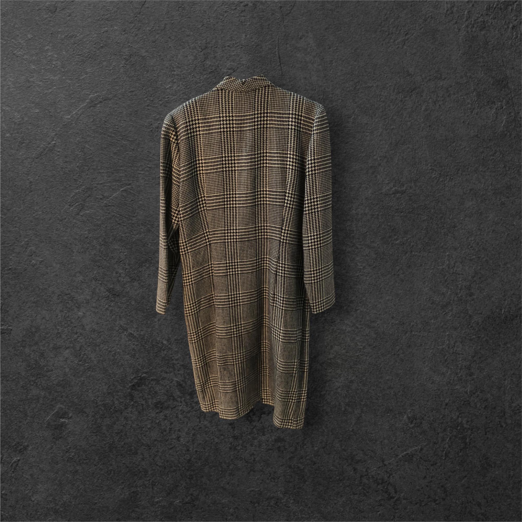 Chaqueta de lana a medida Glen Plaid de Joe Colombo de los años 80 en venta 4