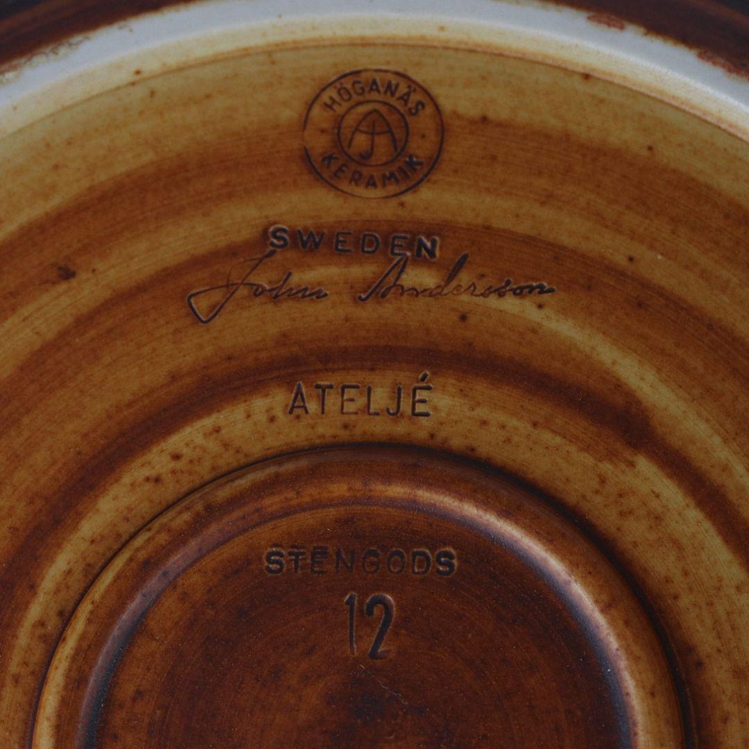 1980s John Andersson Stoneware Vase for Höganäs Keramik finales del siglo XX en venta